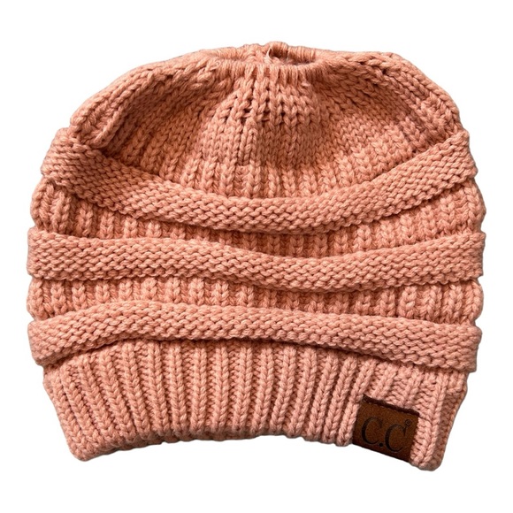 CC Ponytail Beanie - Blush Pink - Picture 5 of 9